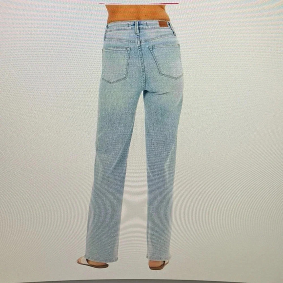 Judy Blue High Rise Tummy Control Vintage Wash Straight Jeans size 11/30 - Picture 4 of 11